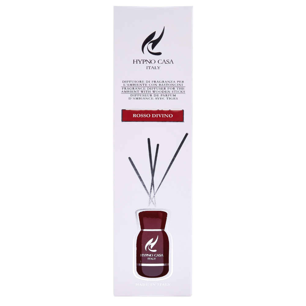 Namų kvapas su lazdelėmis - Rosso Divino 100ml (Pagaminta Italijoje)