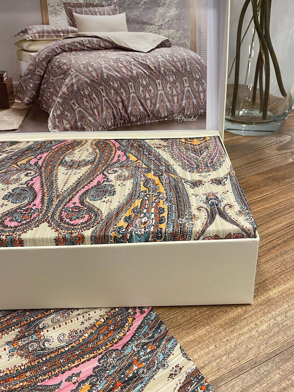 PREMIUM SATINO PATALYNĖS KOMPLEKTAS "ORIENTAL"