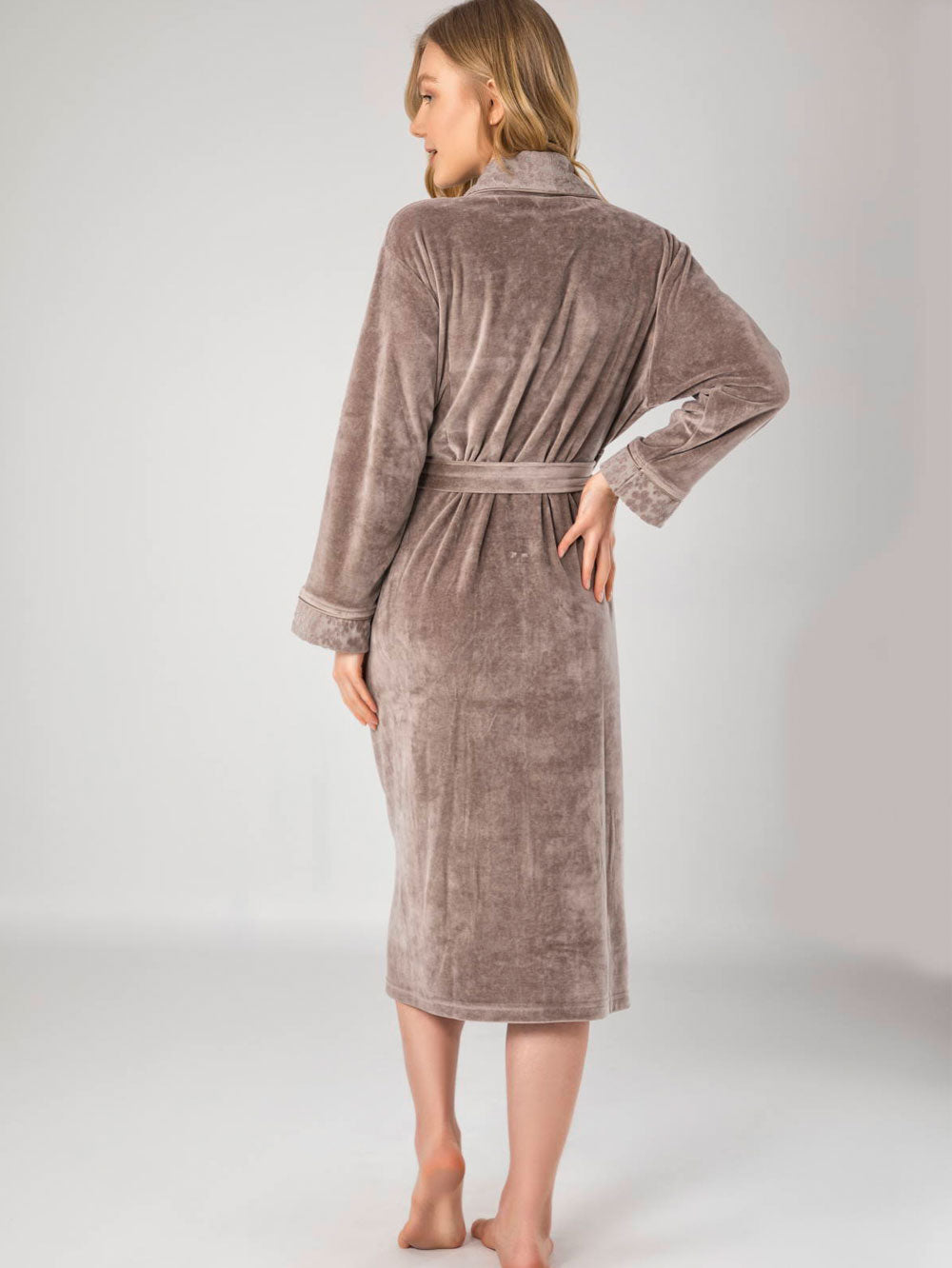 BAMBUKINIS MOTERIŠKAS CHALATAS "LOTUS" - 2XL