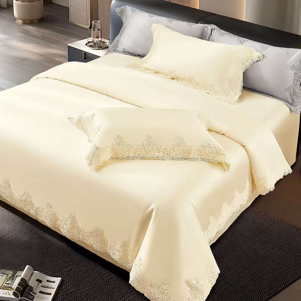DVIGULIS Premium Tencelio Tinginio Patalynės™ komplektas su šilko užpildu - Elegancija Gelsva