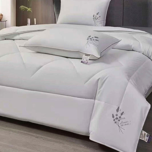 Antialerginė levandų antklodė 200x230 200x220 su Egipto medvilnės audiniu – Indecori