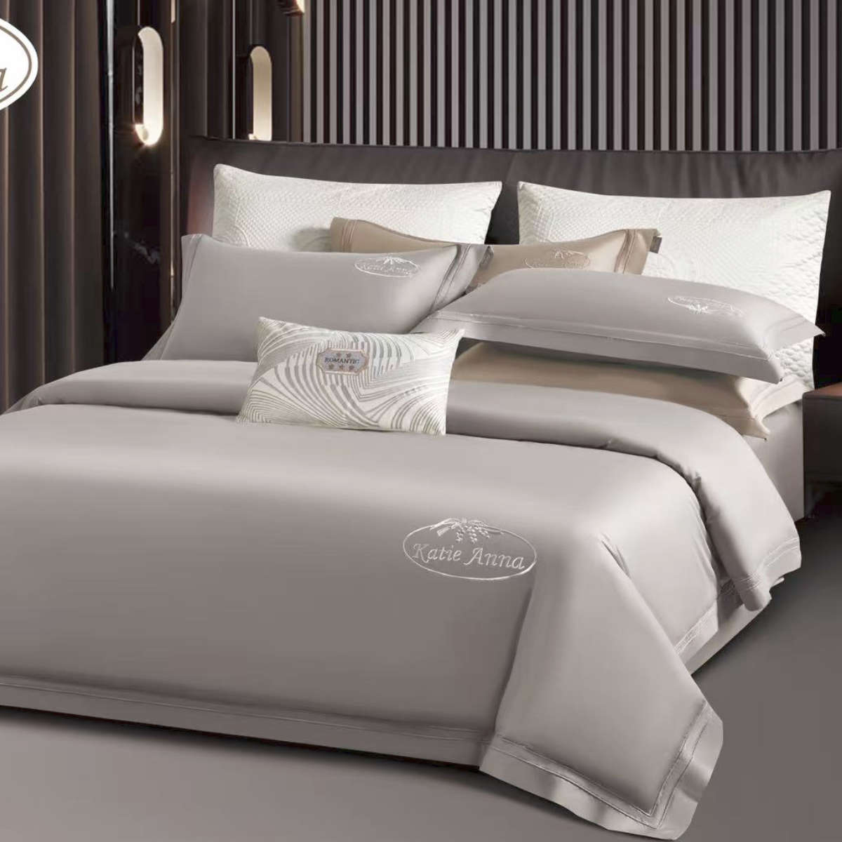 Dvigulė Egipto medvilnės Tinginio Patalynė su integruota antklode