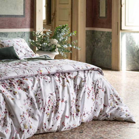 King Size Tinginio Antklodė®–lovatiesė 260 × 270 cm Benedict, Toskanos raudonos spalvos, pagaminta Italijoje