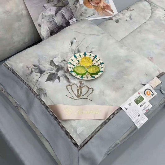 Šeimyninė Tencelio tinginio patalynė su šilko bambuko antklode