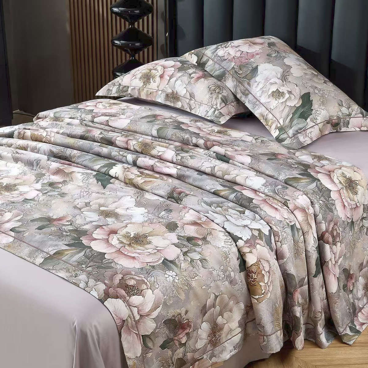 Viengulė Egipto medvilnės Tinginio Patalynė su integruota antklode