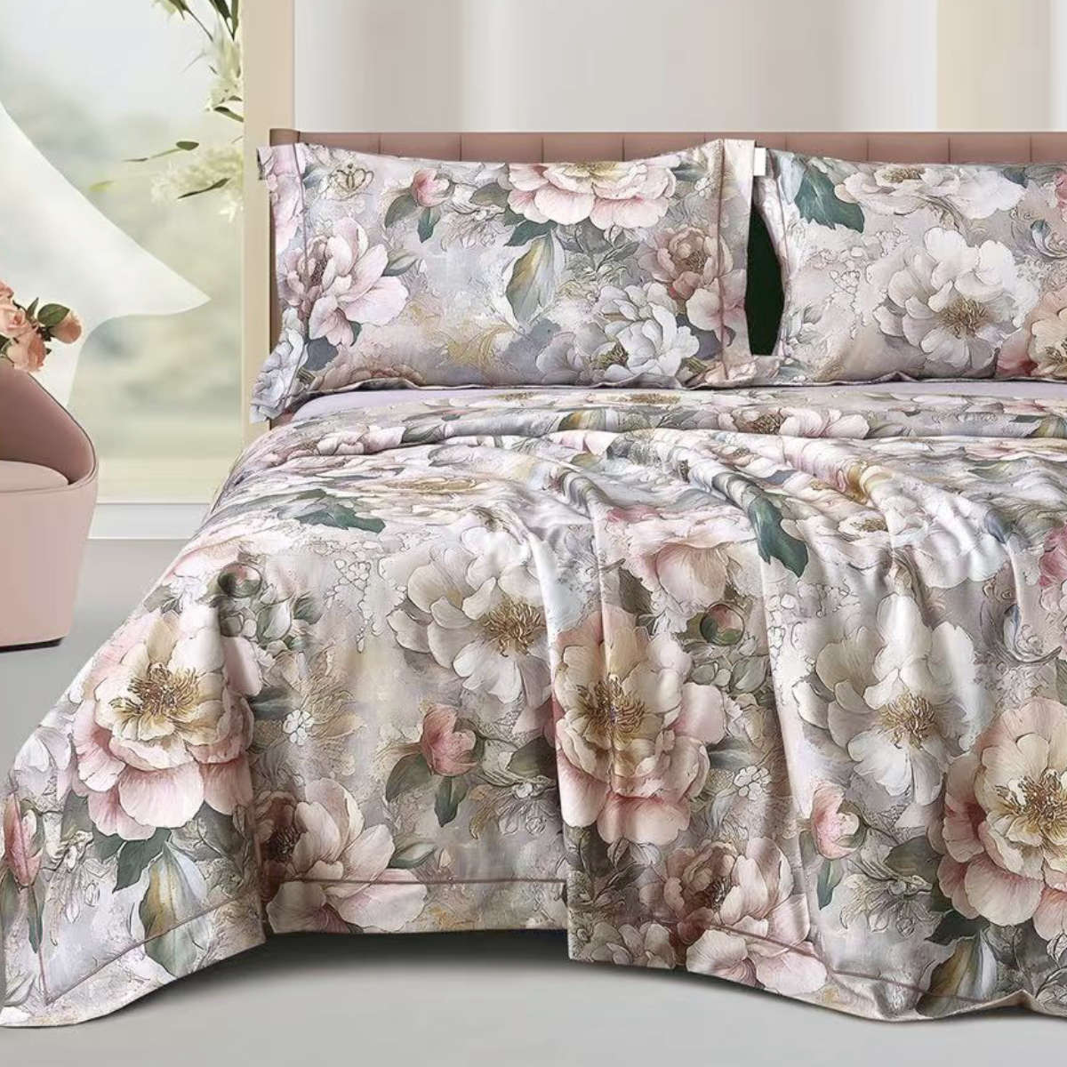 Neįvelkama viengulė Egipto medvilnės patalynė