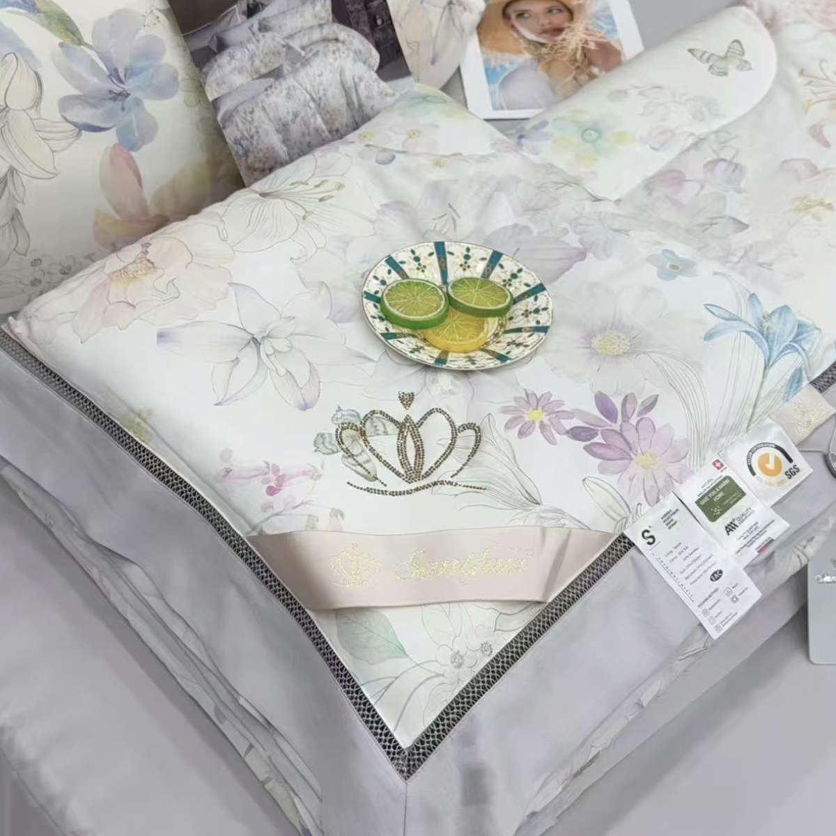 Tencelio Tinginio Patalynė – neįvelkamas viengulis patalynės komplektas su integruota antklode