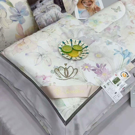 Tencelio Tinginio Patalynė – neįvelkamas viengulis patalynės komplektas su integruota antklode